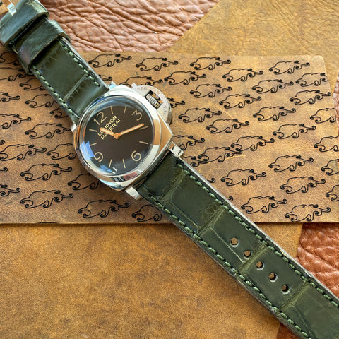 Olive Gator Watch Strap