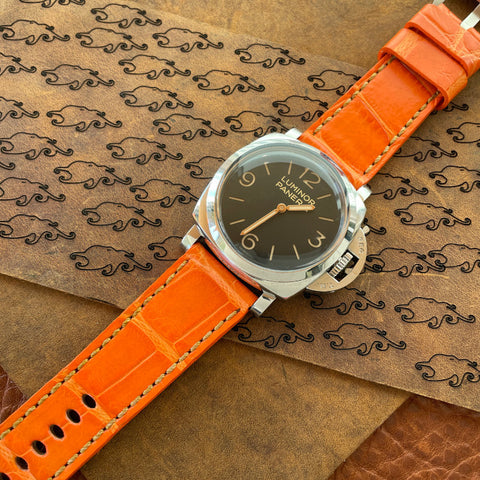 Outrageous Orange Gator Watch Strap