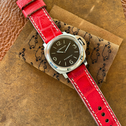Rockin' Red Gator Watch Strap