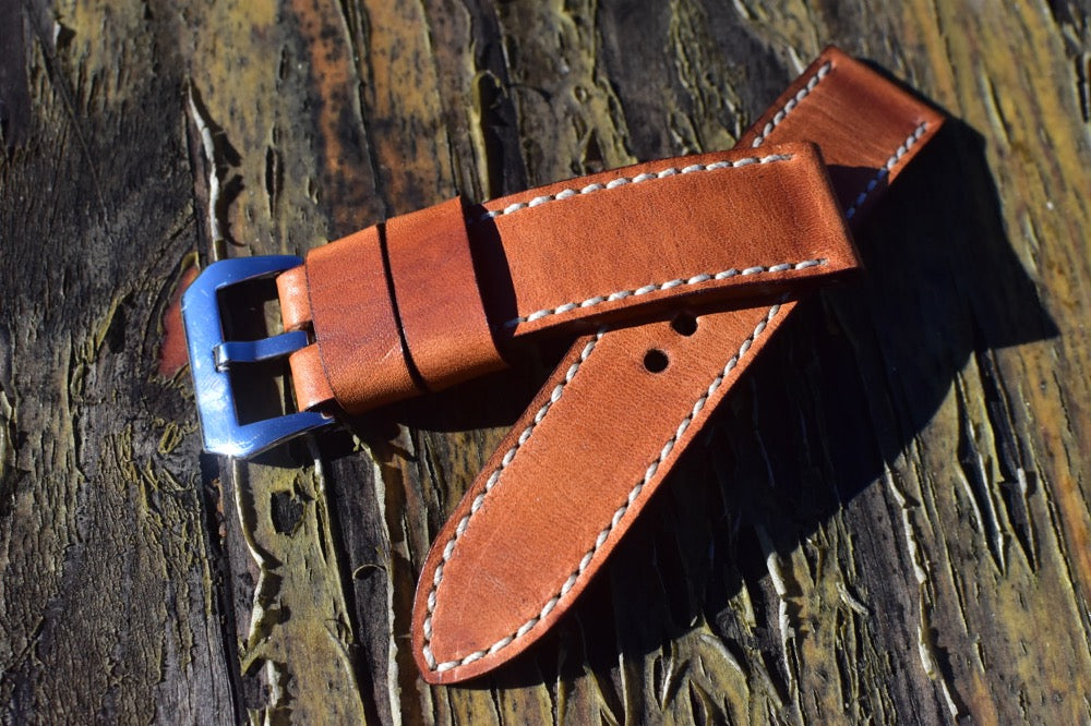 Dublin Horween fine leather watch strap