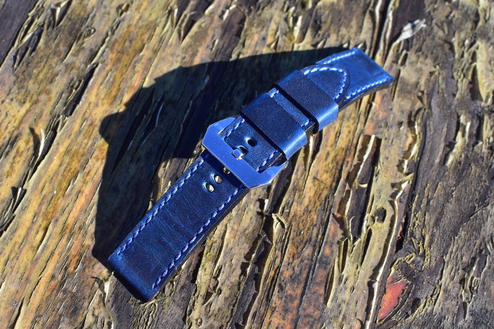 Blueberry Horween leather Panerai strap