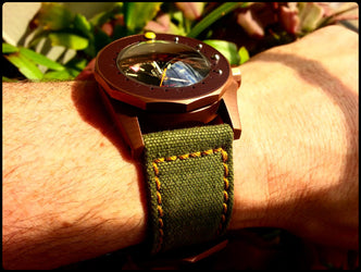 Rolled American Canvas watch band gallery