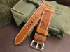 Z-Matten handmade vintage leather watch strap with buckle
