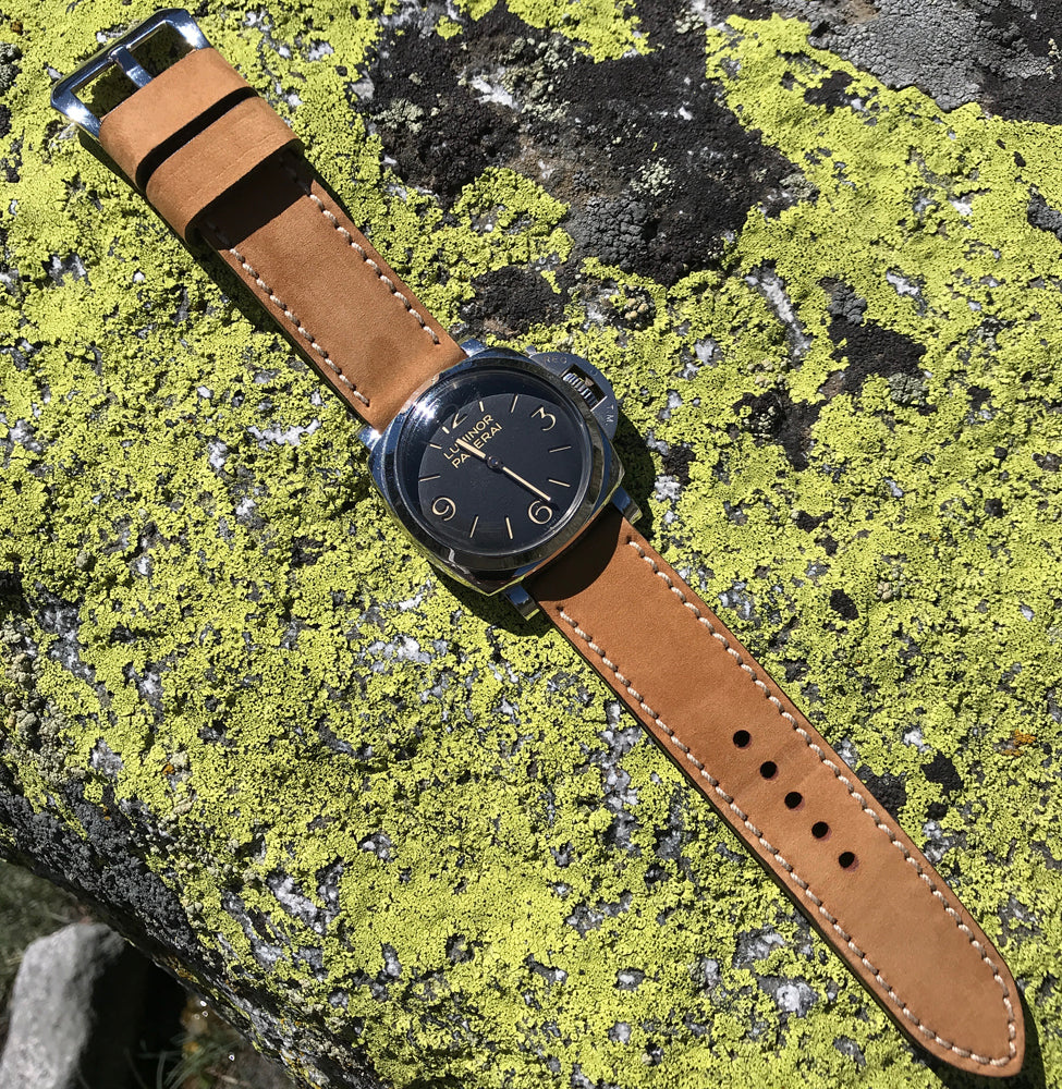 Sanded Tan custom Panerai strap