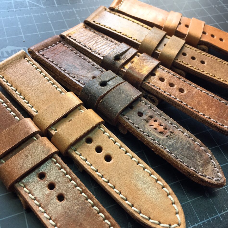 Mauser handmade leather ammo straps