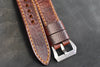 Midnight Mahogany Leather Watch Band