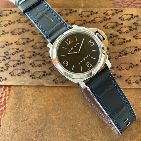 Midnight Blue Gator Watch Strap