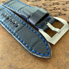 Midnight Blue Gator Watch Strap