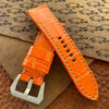 Outrageous Orange Gator Watch Strap