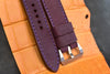 Horween Plenty Purple Leather Watch Band