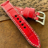 Rockin' Red Gator Watch Strap