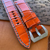 Tangerine Gator Watch Strap