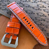 Tangerine Gator Watch Strap