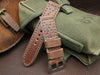 Custom leather watch strap made from customer provided belt