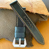 Deep Sea Blue Leather Watch Strap