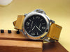 Duro Tan handmade watch strap on PAM 112