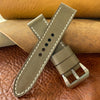 Field Olive Leather Watch Strap