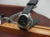 Flat Black custom watch strap on Luminor Panerai