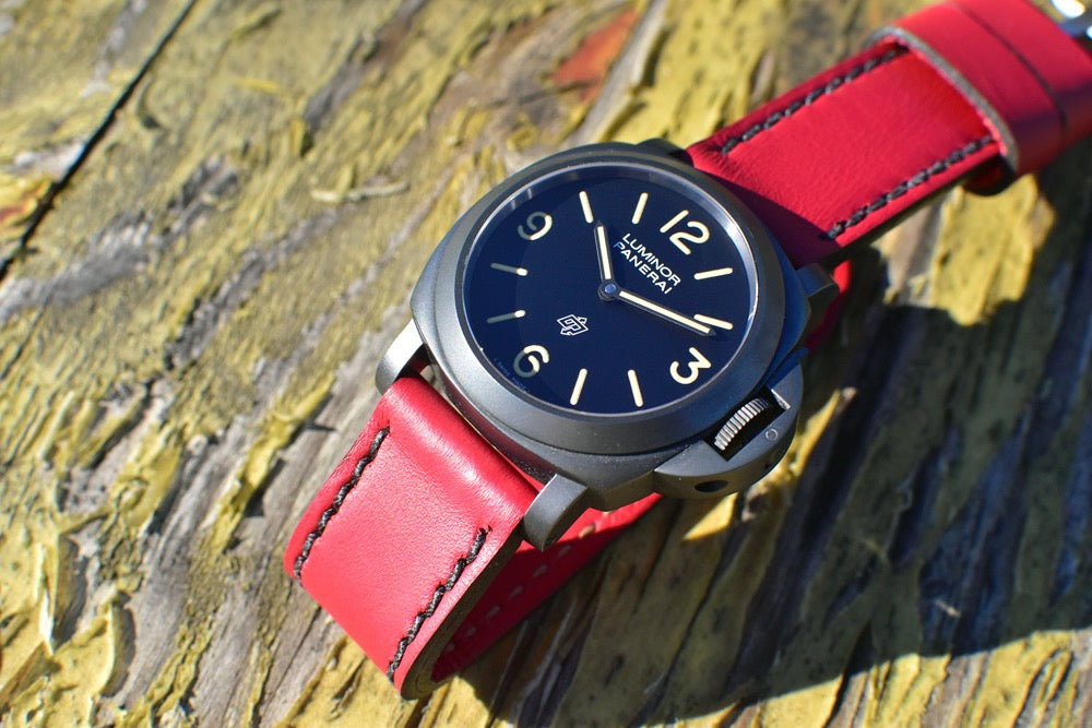 Forman Leather Watch Strap | Red Watch Strap | Vintager Straps