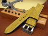 Muse custom leather watch strap with polished Pre V buckle