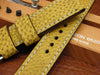 Muse custom leather watch band with tan stitching