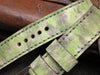 Oddity handmade leather watch strap with Mil-Spec green stitching