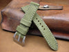 Rolled American Canvas custom watch strap on Panerai Luminor 112