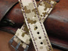 Rolled Digi-Camo bespoke custom watch band with brown stitching