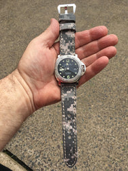 Rolled Army Canvas watch band gallery