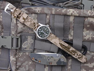 Rolled Digi Camo watch band gallery