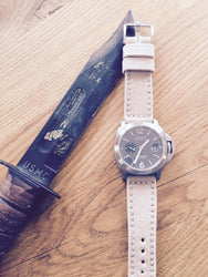 Rolled Tan Canvas watch band gallery
