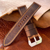 Sentinel Gold Leather Watch Strap