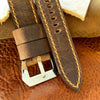 Sentinel Gold Leather Watch Strap