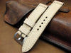 Tan Canvas hand crafted watch band